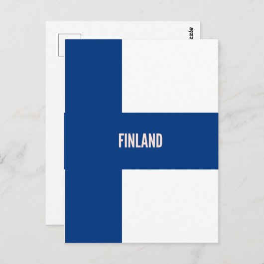 Vlag van Finland Briefkaart (Voorkant / Achterkant)
