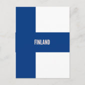 Vlag van Finland Briefkaart (Voorkant)