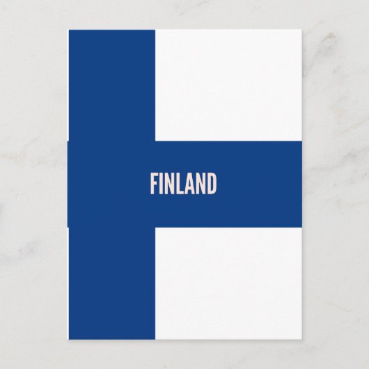 Vlag van Finland Briefkaart (Voorkant)
