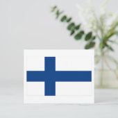 Vlag van Finland Briefkaart (Staand voorkant)