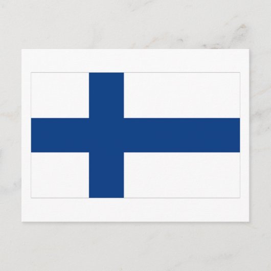 Vlag van Finland Briefkaart (Voorkant)