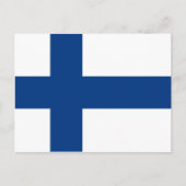 Vlag van Finland Briefkaart (Voorkant)