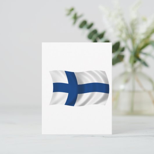 Vlag van Finland Briefkaart (Staand voorkant)