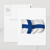 Vlag van Finland Briefkaart (Voorkant / Achterkant)