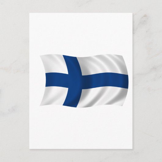 Vlag van Finland Briefkaart (Voorkant)