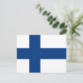 Vlag van Finland Briefkaart (Staand voorkant)