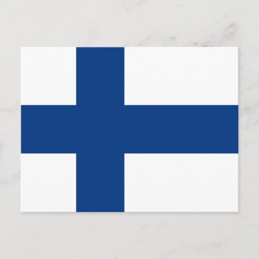 Vlag van Finland Briefkaart (Voorkant)