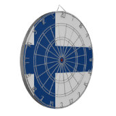 Vlag van Finland Dartbord (Voorkant Links)