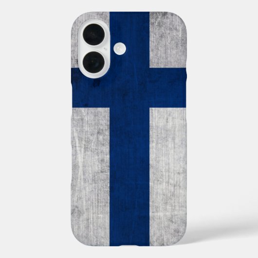 Vlag van Finland Grunge Case-Mate iPhone Case (Achterkant)