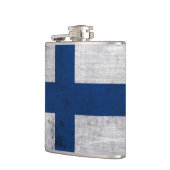 Vlag van Finland Grunge Heupfles (Links)