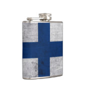 Vlag van Finland Grunge Heupfles (Rechts)