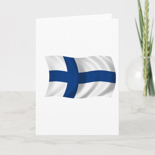 Vlag van Finland Kaart (Voorkant)