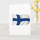 Vlag van Finland Kaart (Gele Bloem)