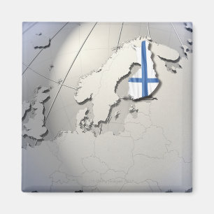 Vlag van Finland Magneet