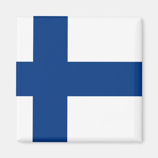 Vlag van Finland Magneet (Voorkant)