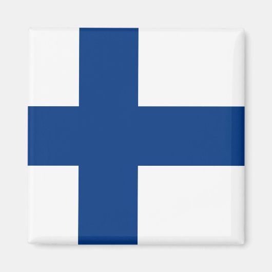 Vlag van Finland Magnet (Voorkant)