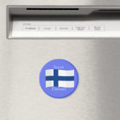 Vlag van Finland Magnet (Insitu (Vaatwasser))