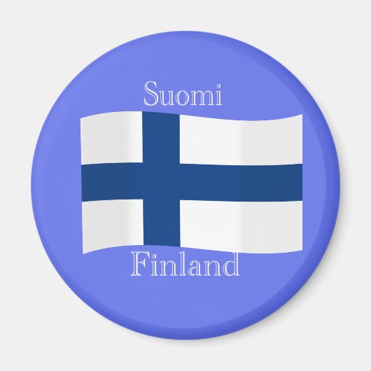 Vlag van Finland Magnet (Voorkant)