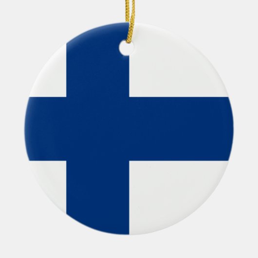 Vlag van Finland Ornament (Voorkant)
