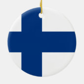 Vlag van Finland Ornament (Achterkant)