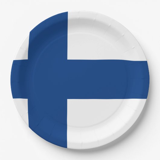 Vlag van Finland Papieren Bordje (Voorkant)