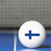 Vlag van Finland Pingpongbal (Net)