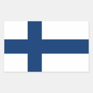 Vlag van Finland Rechthoekige Sticker