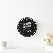 Vlag van Finland Ronde Klok (Huis)