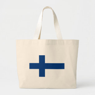 vlag van Finland - Suomen lippu - Finse vlag Grote Tote Bag