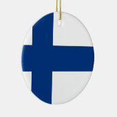 Vlag van Finland (Suomen lippu, Finse vlag) Keramisch Ornament (Rechts)