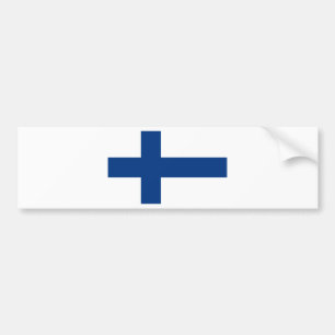 vlag van Finland - Suomen Lippu - Siniristilippu Bumpersticker