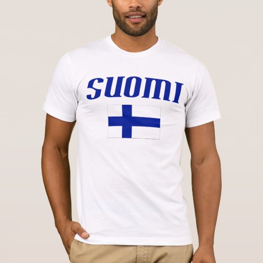Vlag van Finland T-shirt (Voorkant)