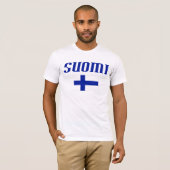 Vlag van Finland T-shirt (Voorkant volledig)