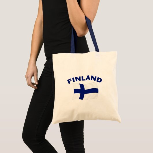 Vlag van Finland Tote Bag (Voorkant (product))