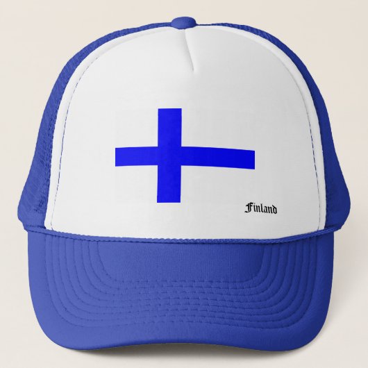 Vlag van Finland Trucker Pet (Voorkant)