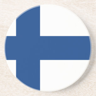 Vlag van Finland Zandsteen Onderzetter