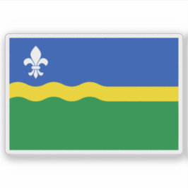 Vlag van Flevoland, Nederland Sticker