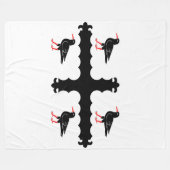Vlag van Flintshire Fleece Blanket (Voorkant (Horizontaal))