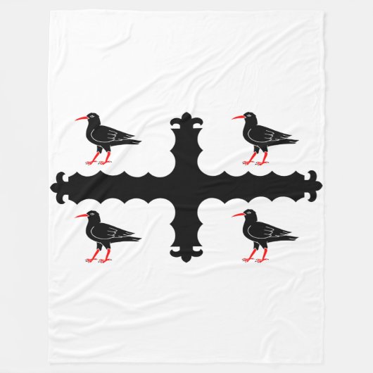 Vlag van Flintshire Fleece Blanket Deken (Voorkant)