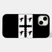 Vlag van Flintshire Hoesje-Mate iPhone Case (Achterkant (horizontaal))