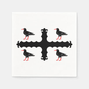 Vlag van Flintshire Napkins Servet