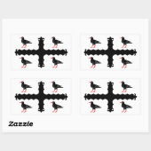 Vlag van Flintshire rechthoekige sticker (Vel)