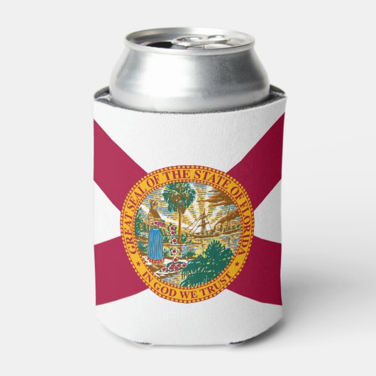 Vlag van Florida Blikjeskoeler (Blikje Voorkant)