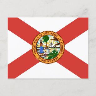 Vlag van Florida Briefkaart