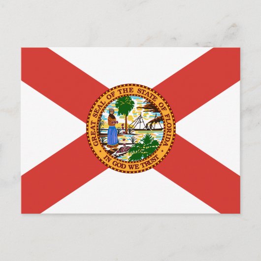 Vlag van Florida Briefkaart (Voorkant)