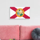 vlag van Florida Canvas Afdruk (Insitu (Woonkamer))