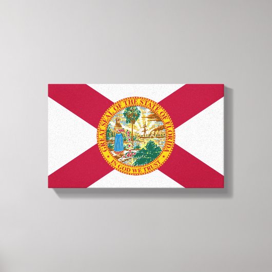 vlag van Florida Canvas Afdruk (Voorkant)