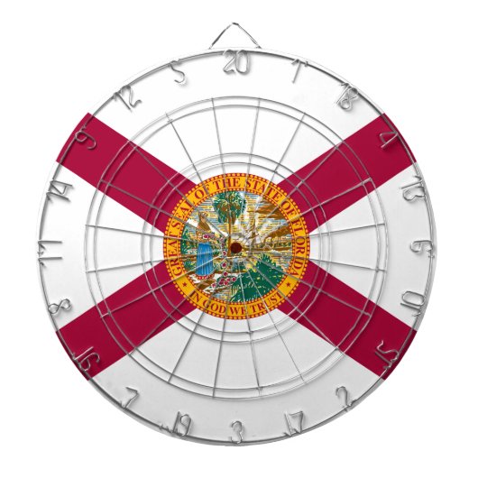 Vlag van Florida Dartbord (Voorkant)