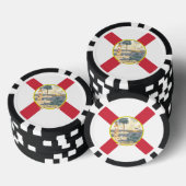 Vlag van Florida: De Sunshine State van de Floridi Poker Chips (Opstapeling)