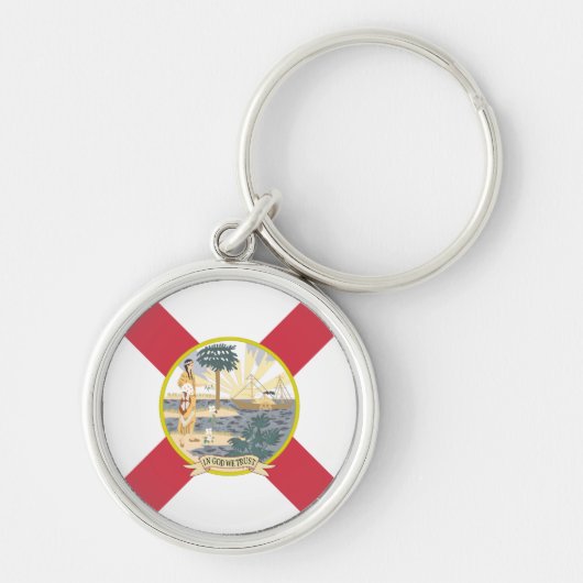 Vlag van Florida: De Sunshine State van de Floridi Sleutelhanger (Voorkant)
